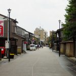 岩瀬の北前船廻船問屋の歴史的な街並み