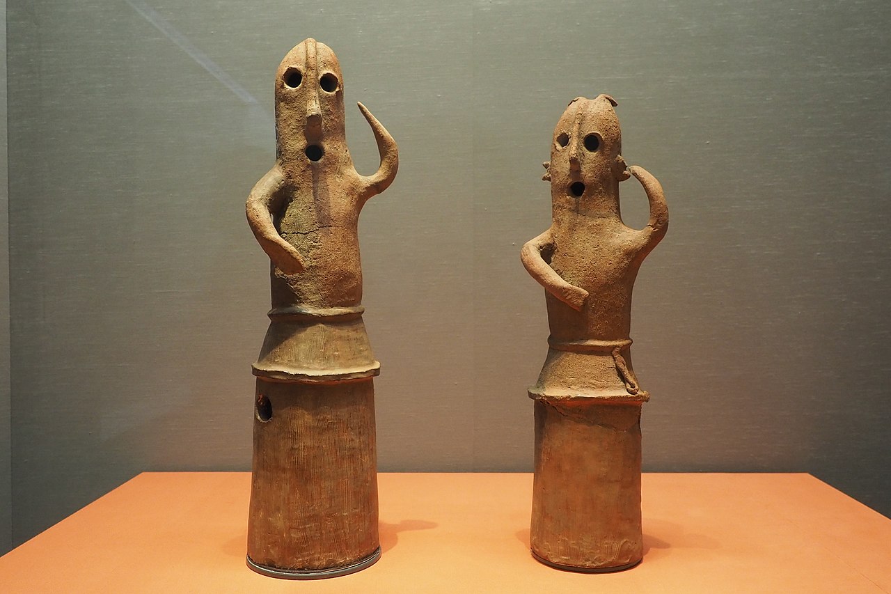 古墳時代の埴輪の展示