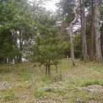 末森城跡の石碑と案内板