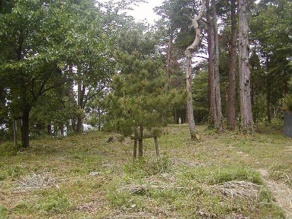 末森城跡の石碑と案内板