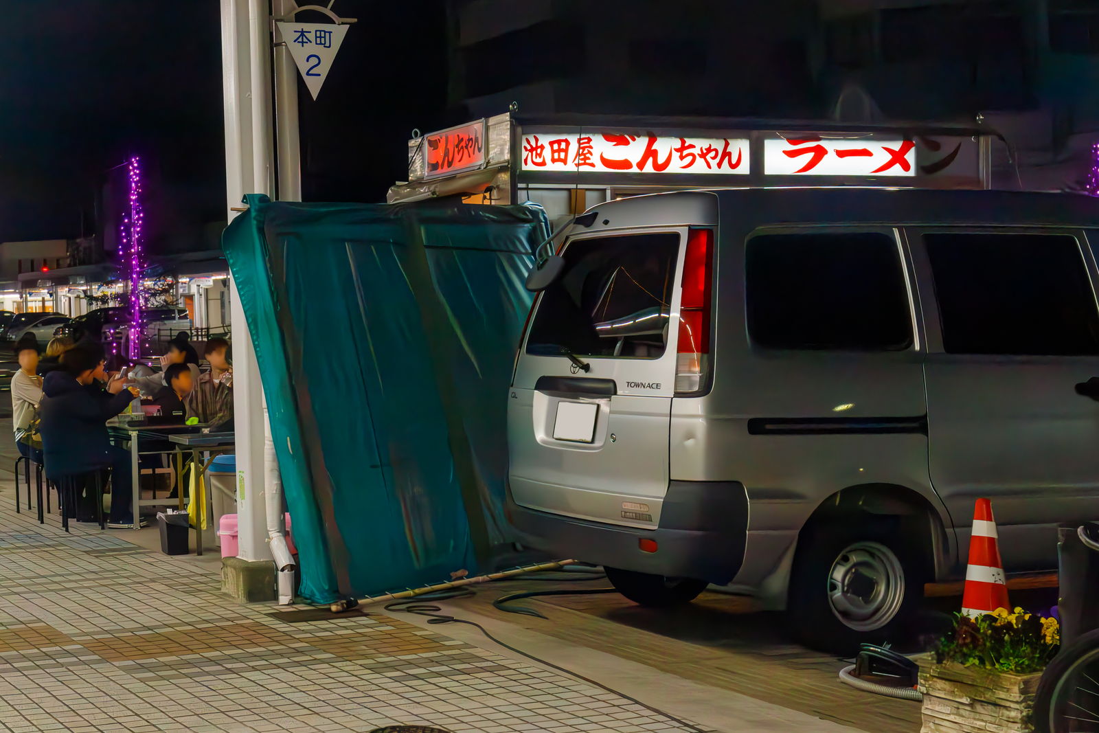 敦賀の屋台ラーメン・池田屋ごんちゃんの外観