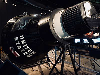 コスモアイル羽咋に展示されたマーキュリー宇宙船