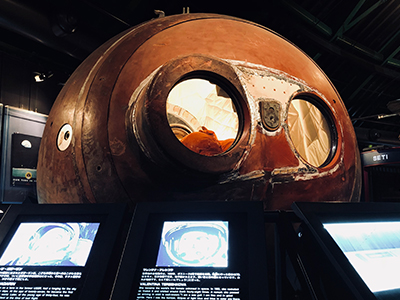 コスモアイル羽咋に展示されたヴォストーク宇宙カプセル